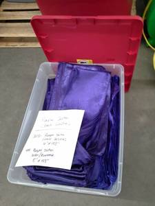 lot 354 image: Lot of (259) Purple Satin Chair Sashes