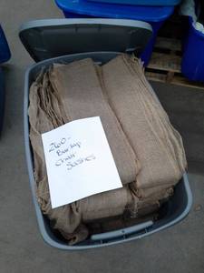 lot 363 image: Lot of (260) Burlap Chair Sashes