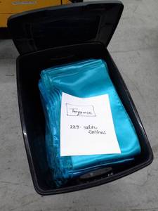lot 360 image: Lot of (229) Turquoise Satin Sashes