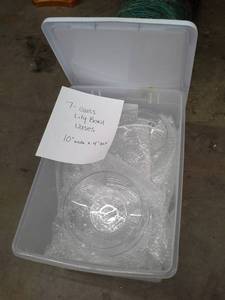 lot 369 image: Lot of (7) Glass Lily Bowl Vases