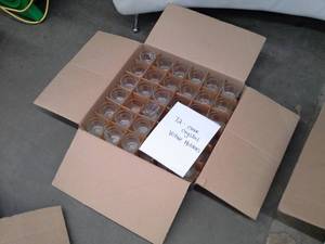 lot 376 image: Lot of (72) Clear Crystal Votive Holders