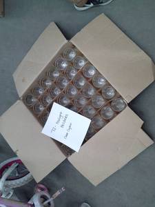 lot 375 image: Lot of (72) Clear Crystal Tealight Holders