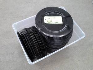 lot 386 image: Lot of (Approximately 100) Black Plastic Dcor Plates