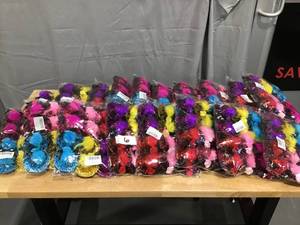 lot 6 image: HUGE LOT- Tea Party Mini-Hats w Hair Clips Great for Red Hat Society, Party Favors