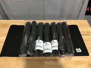 lot 18 image: Resellers Lot LiveEminent Black Leather Desk Pad- Lot of 10 individually packaged mats