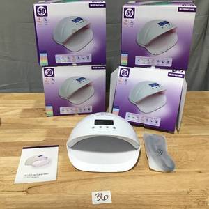 lot 36 image: LOT OF 4- BrightinWD 50 Watt UV LED Nail Lamp for fast drying- Lot of 4 individually boxed nail lamps, unused