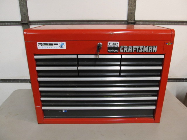 Nice Heavy Duty Craftsman 10 Drawer Tool Chest Full Of Tools