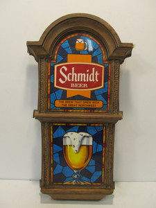 lot 35 image: Vintage SCHMIDT Beer Lighted Advertising Sign