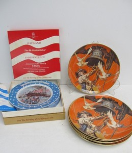 lot 104 image: Group of 10.5 SATURDAY EVENING POST etc Collector Plates
