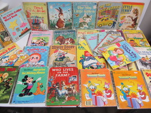 lot 80 image: Group of Vintage Childrens Books - Mostly Golden Books