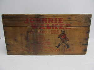 lot 83 image: Old Vintage JOHNNIE WALKER Advertising Crate