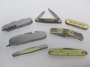lot 73 image: Group of Vintage etc Pocket Knives - Including Case XX