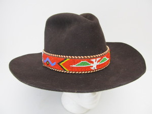lot 138 image: Vintage SMITHBILT Cowboy Hat wBeaded Band