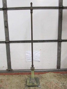 lot 151 image: Antique CREST COMPANY Green Marble Floor Lamp Base
