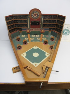 lot 178 image: Old Century Baseball Wooden Pinball Game