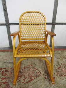 lot 6 image: Nice Rustic Snowshoe Rocker