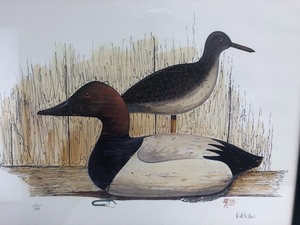 lot 197 image: MN Artist David Killen Framed Signed & Numbered Duck Goose & Shore Bird Decoy Prints