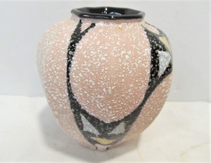 lot 212 image: Signed Mid Century Pink Art Pottery Vase