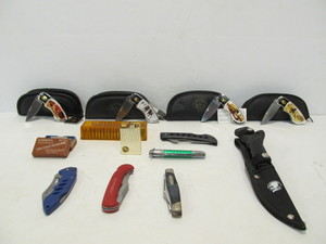 lot 220 image: Group of Assorted Folding Knives etc