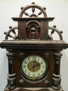lot 221 image: Large Antique German Wall Clock
