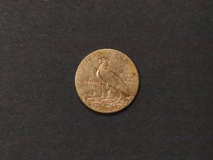 lot 3 image: 1908 Two and One Half Dollar Indian...