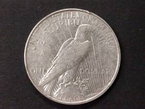 lot 75 image: 1923 D Peace Silver Dollar...