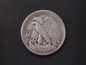 lot 95 image: 1942 Walking Liberty Silver Half Do...