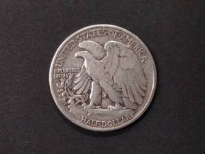 lot 98 image: 1945 Walking Liberty Silver Half Do...