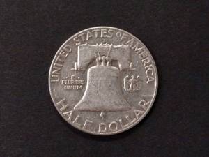lot 102 image: 1961 D Franklin Silver Half Dollar...