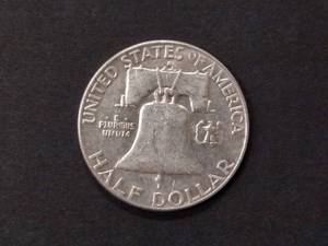 lot 103 image: 1962 D Franklin Silver Half Dollar...