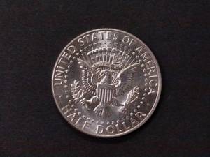 lot 110 image: 1964 D AU Kennedy Silver Half Dolla...