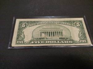 lot 136 image: 1953 A Five Dollar Silver Certifica...