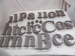 cast aluminum letters