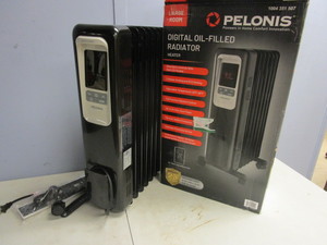 lot 101 image: PELONIS DIGITAL OIL-FILLED RADIATOR HEATER