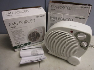 lot 107 image: FAN-FORCED HEATERS