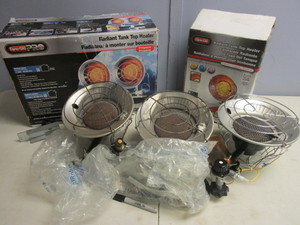 lot 108 image: DYNA-GLO PROPANE RADIANT TANK TOP HEATERS