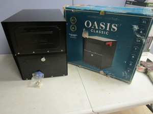 lot 111 image: EXTRA-LARGE CAPACITY STEEL MAILBOX, WITH LOCK