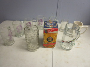 lot 128 image: DRINKING STEINS, MUGS