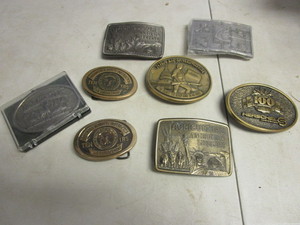 lot 144 image: NATIONAL RIFLE ASSOC. BELT BUCKLES, OTHER ASSORTED BUCKLES