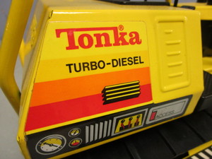 lot 176 image: VINTAGE TONKA TURBO-DIESEL BULLDOZER