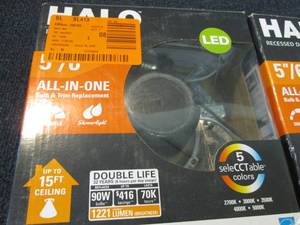 2 Halo RL 5 in. and 6 in. White Int...