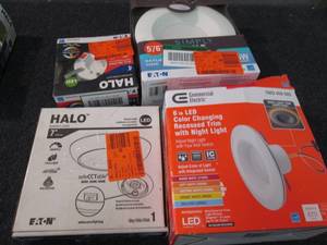 4 Assorted Halo & Commercial Electr...