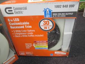 2 Commercial Electric 6 inch LED Cu...