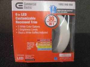 2 Commercial Electric 6 inch LED Cu...
