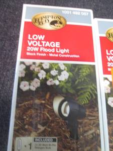 2 Hampton Bay Low Voltage 20W Flood...