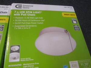 2 Commercial Electric Spin Light 7 ...