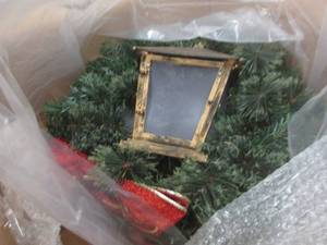 Wreath with Lantern open box Retail...