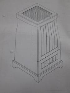Lift Top Trash Bin Red open box Ass...