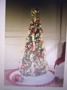 Poinsettia Pop-Up Tree open box Ret...