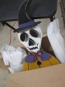 Chunky Wood Skeleton Woman open box...